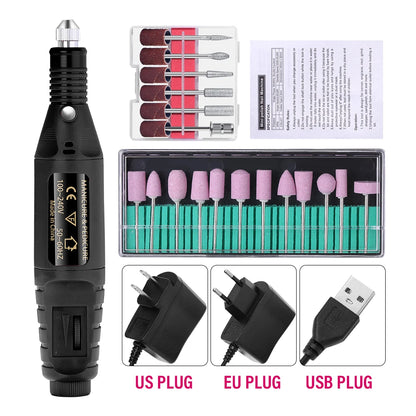 LULAA ProFile™ — Portable Electric Nail Drill Set for Manicure & Pedicure