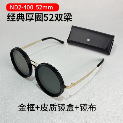 ND2–400 Adjustable Dimming Polarized Fishing Sunglasses – 9-Level UV400 ND Filter with Case Set