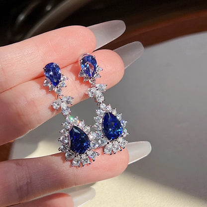 Huitan™ Dazzling CZ Stud Earrings – Glamorous Sparkle for Parties & Everyday Elegance