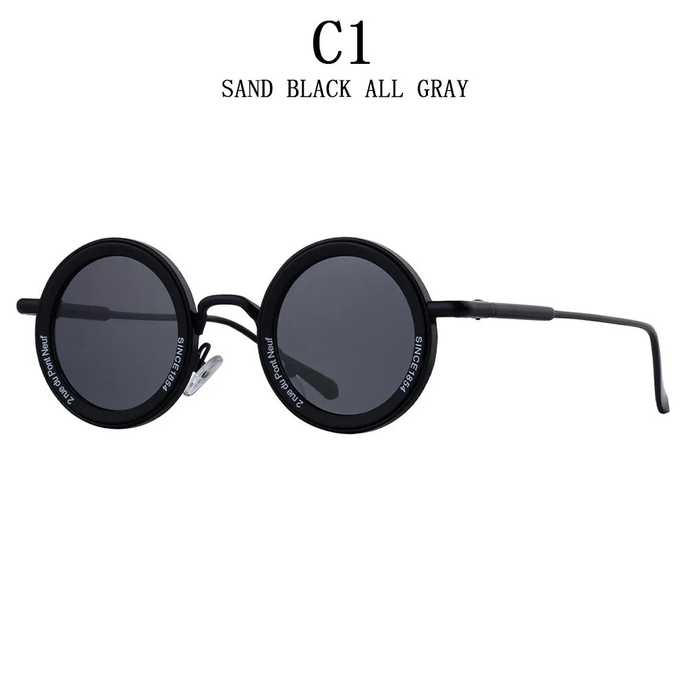 Here’s a complete Shopify product listing for your Round Steampunk Sunglasses, optimized to attract both men and women with a bold retro style: