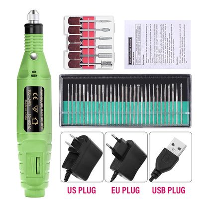LULAA ProFile™ — Portable Electric Nail Drill Set for Manicure & Pedicure