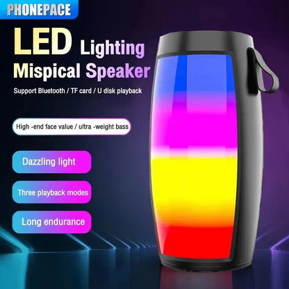 BassBlaze™ — Portable Bluetooth Speaker with Deep Bass & LED Light Show