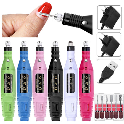 LULAA ProFile™ — Portable Electric Nail Drill Set for Manicure & Pedicure