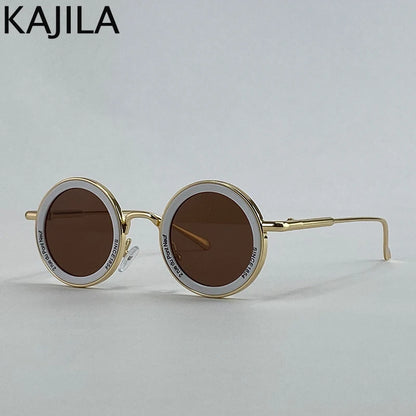 Small Frame Steampunk Round Sunglasses – 2025 Retro Punk Eyewear for Men | Classic Driving UV400 Luxury Brand Shades