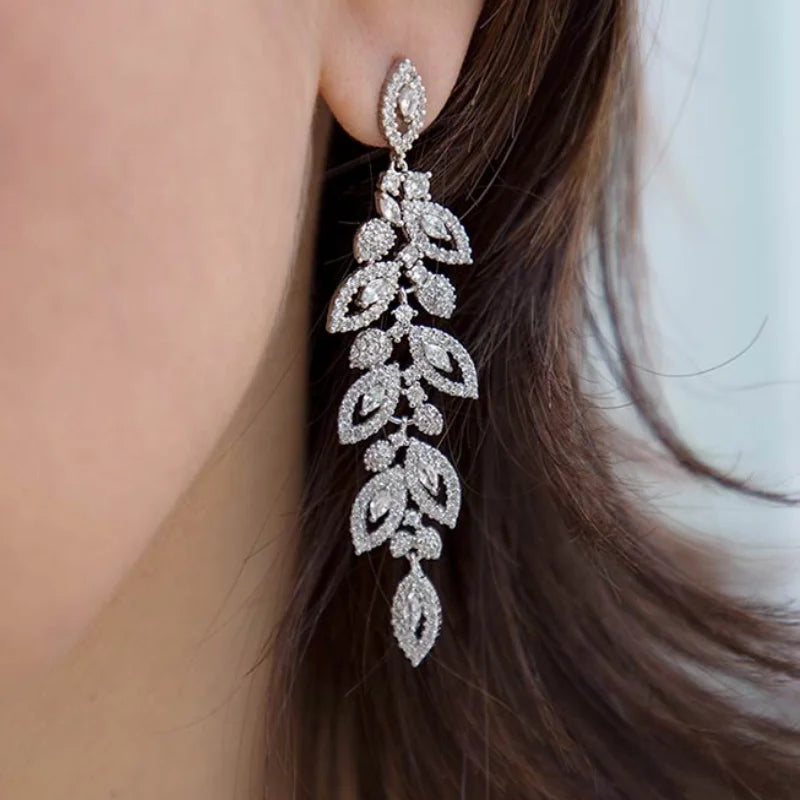 Huitan™ Dazzling CZ Stud Earrings – Glamorous Sparkle for Parties & Everyday Elegance