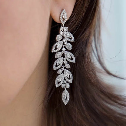 Huitan™ Dazzling CZ Stud Earrings – Glamorous Sparkle for Parties & Everyday Elegance