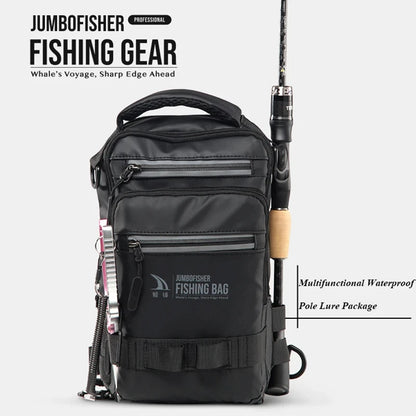 ProTrek™ Tactical Fishing Gear Bag – Lightweight Waterproof Multi-Compartment Backpack for Outdoor Anglers