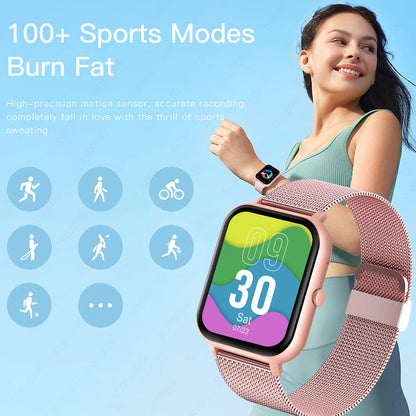 XiaStyle™ 2025 Smart Fitness Watch – Bluetooth Calling & Health Tracker for Women & Men