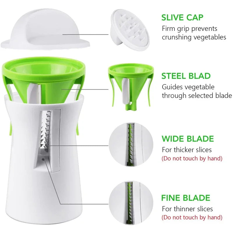 VeggiTwist™ Pro — Heavy-Duty Spiralizer & Vegetable Noodle Maker