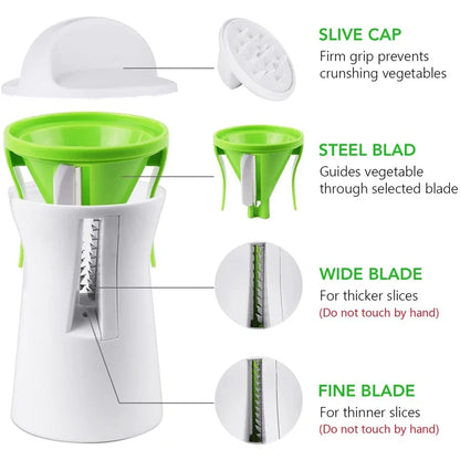 VeggiTwist™ Pro — Heavy-Duty Spiralizer & Vegetable Noodle Maker