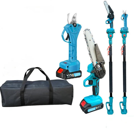 TreeReach Pro™ — 6-Inch Cordless Telescopic Pole Chainsaw (2.1M Adjustable)