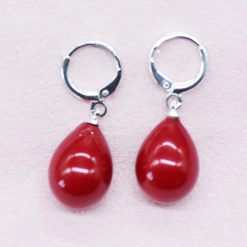 Stunning Sea Shell Pearl Earrings – 12x16mm AAA Grade | Elegant Gift for Girls & Women