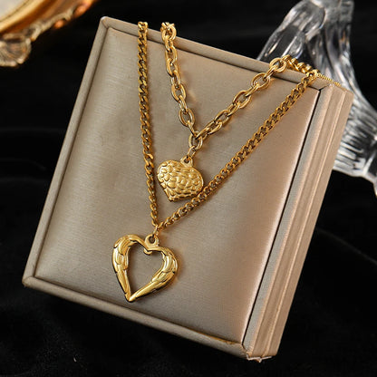 EILIECK™ 4-Leaf Clover Green Zircon Necklace | 316L Stainless Steel Waterproof Pendant for Women