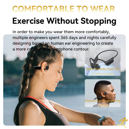 AquaVibe™ — Bone Conduction Bluetooth Headphones with MP3 & 32GB Storage (IPX8 Waterproof)