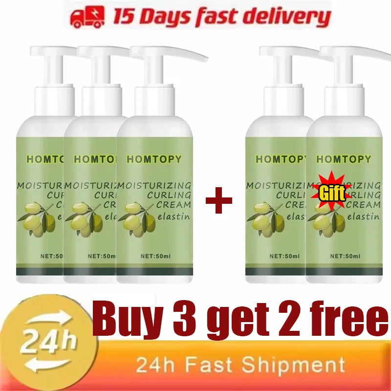 CurlCrafters™ Natural Curl Cream – Frizz-Free Moisture & Definition for Curly Hair