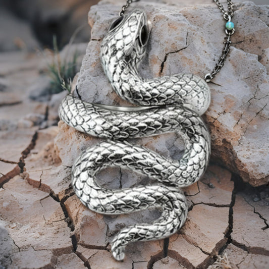 ObsidianSerpent™ Blackened Snake Ring – 925 Sterling European Glam