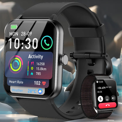 Blackview R50™ Smart Fitness Watch Black– 1.85" HD Display, Heart & SpO2 Monitor, IP68 Waterproof